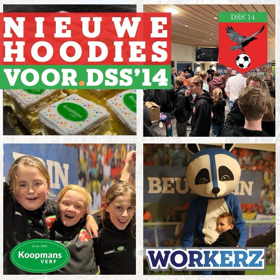 Nieuwe hoodies overhandigd aan jeugd DSS'14